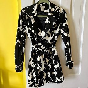 Spring Floral Trench Coat